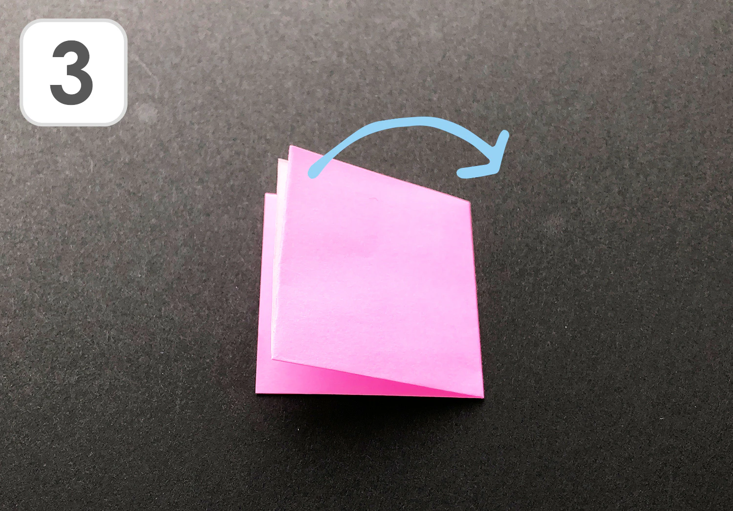 おりがみコスモスの折り方3