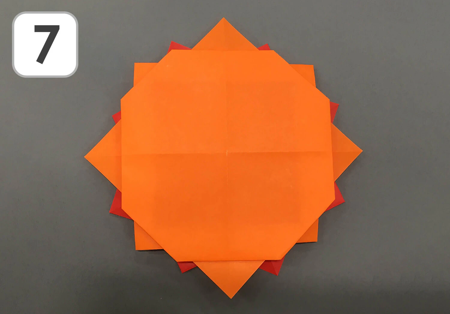 おりがみ太陽のアレンジ