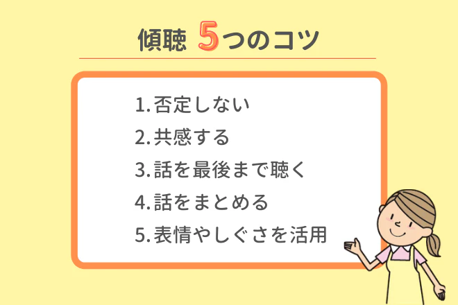 傾聴5つのコツ