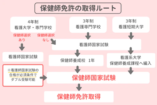 保健師免許の取得ルート