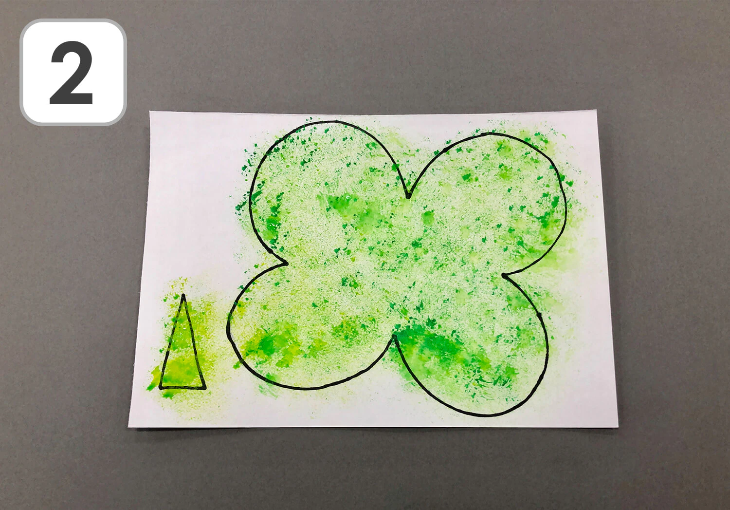 四葉のクローバーの製作手順2