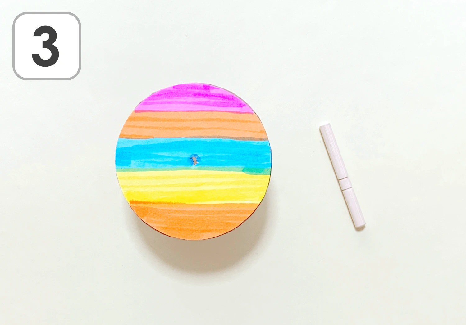 虹色のコマの製作手順3