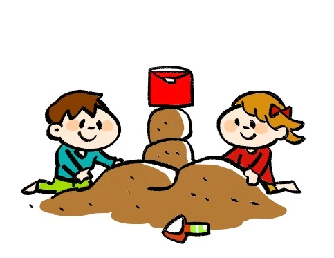 砂場で遊ぶ子ども