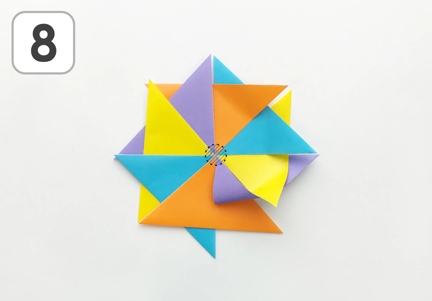 かざぐるまの製作手順8