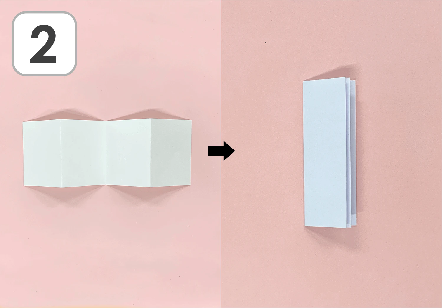 つながる切り紙手をつなごう!の製作手順2