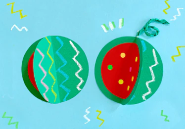 立体のスイカの制作