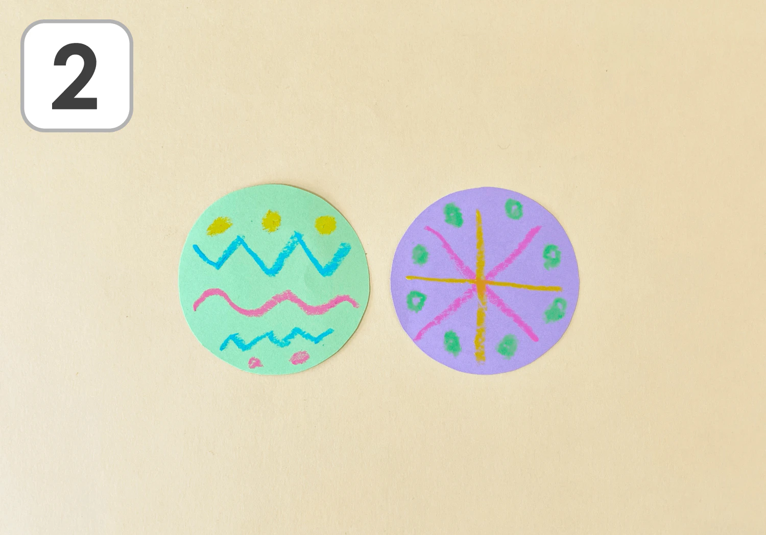 紙コップ太鼓の製作手順2