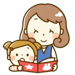 絵本を読む保育士さん