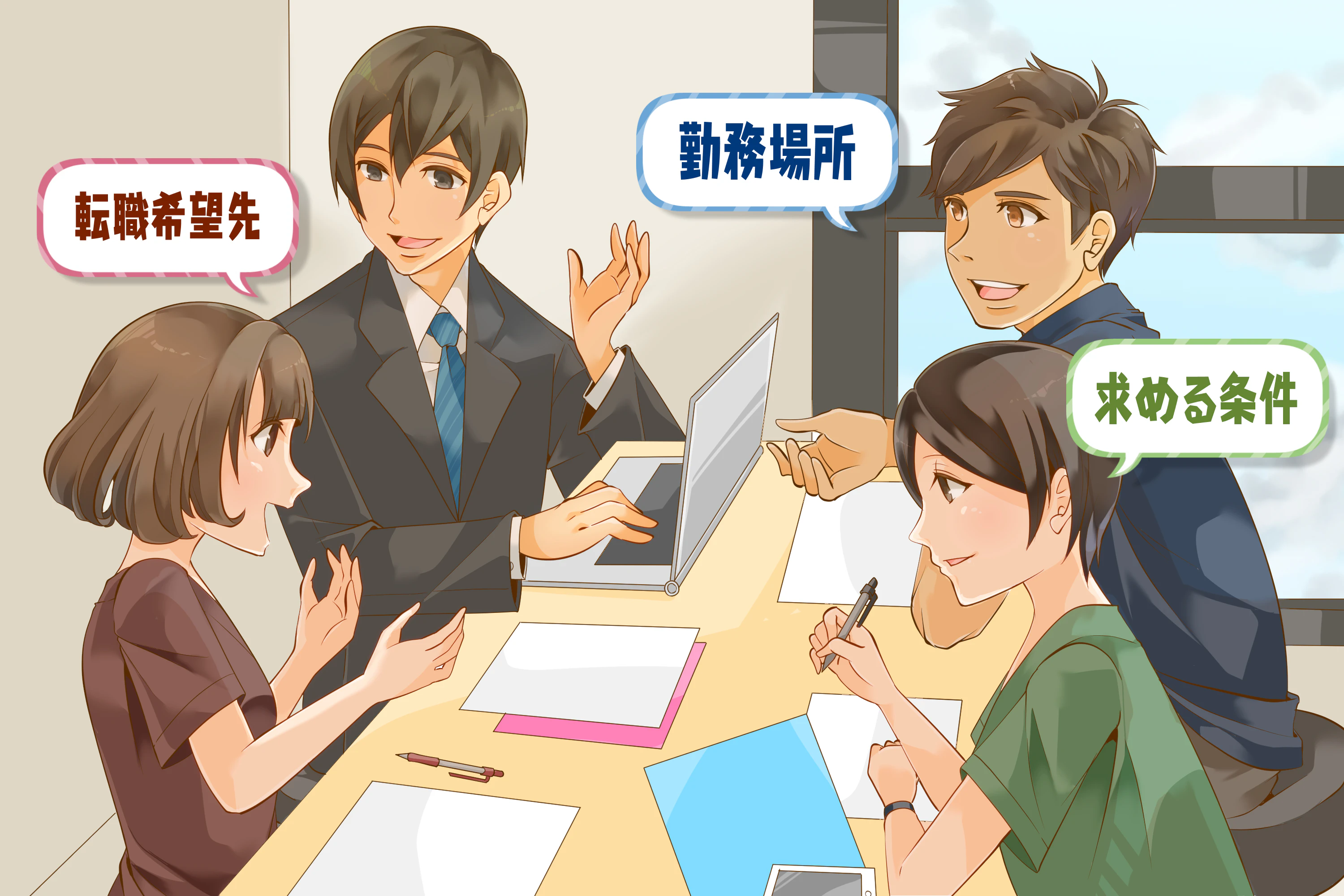 PT・ST・OTと転職支援のアドバイザーによる座談会風景