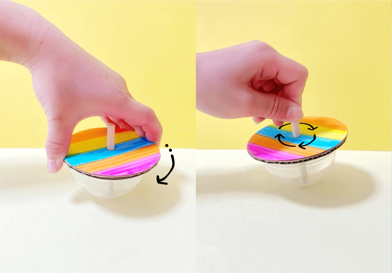 虹色のコマの遊び方