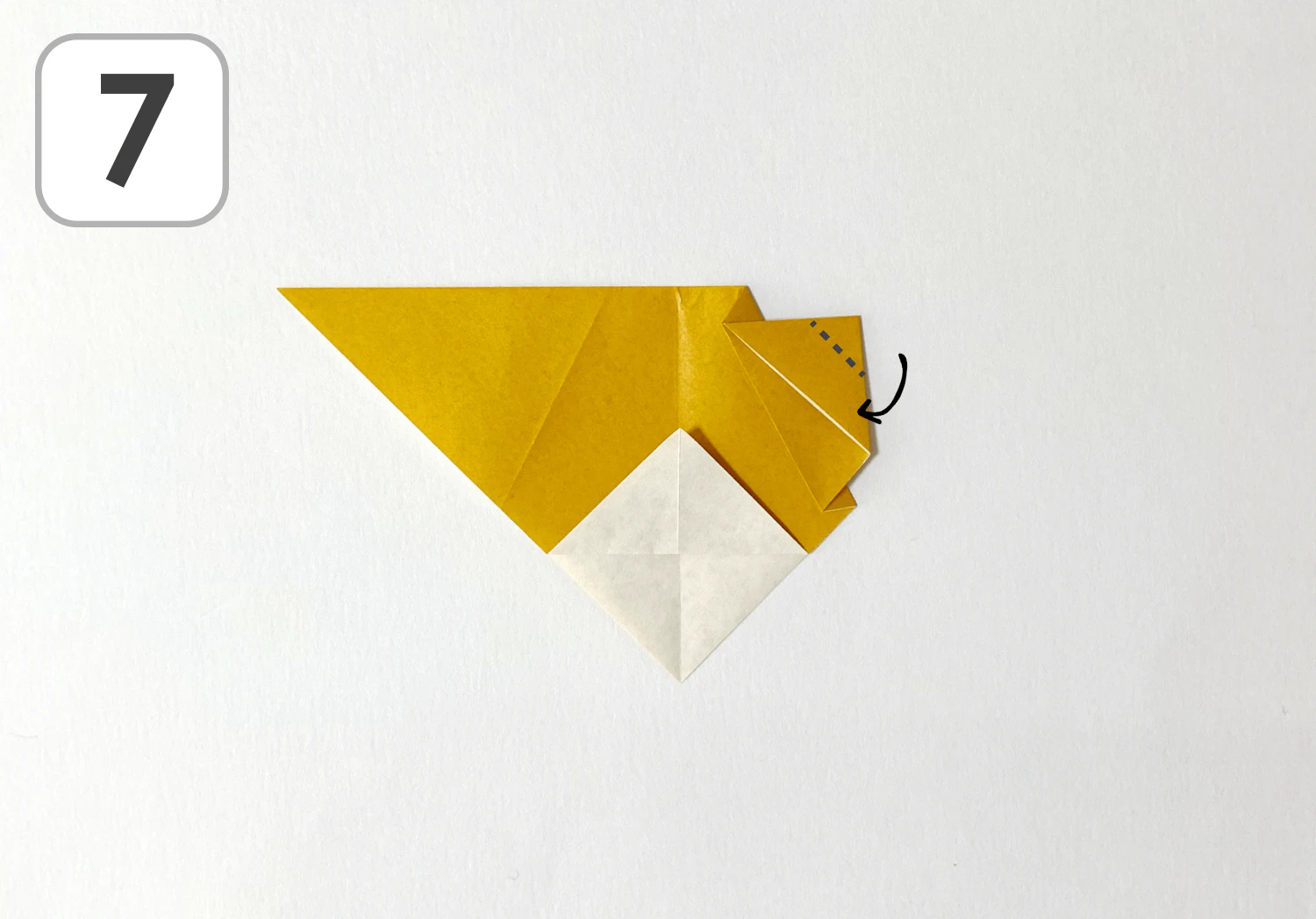 おりがみくまの折り方7