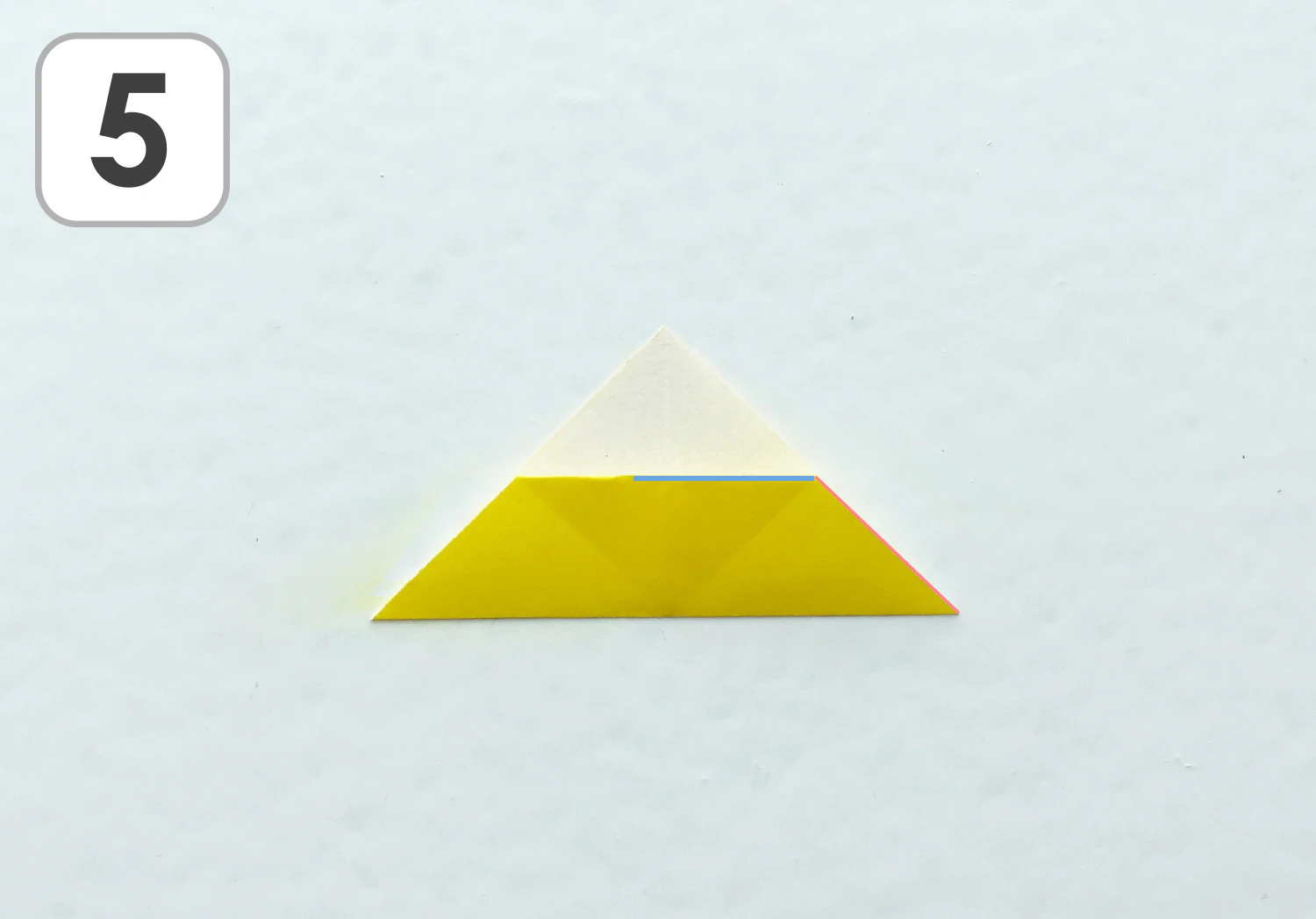 おりがみひまわり手順5