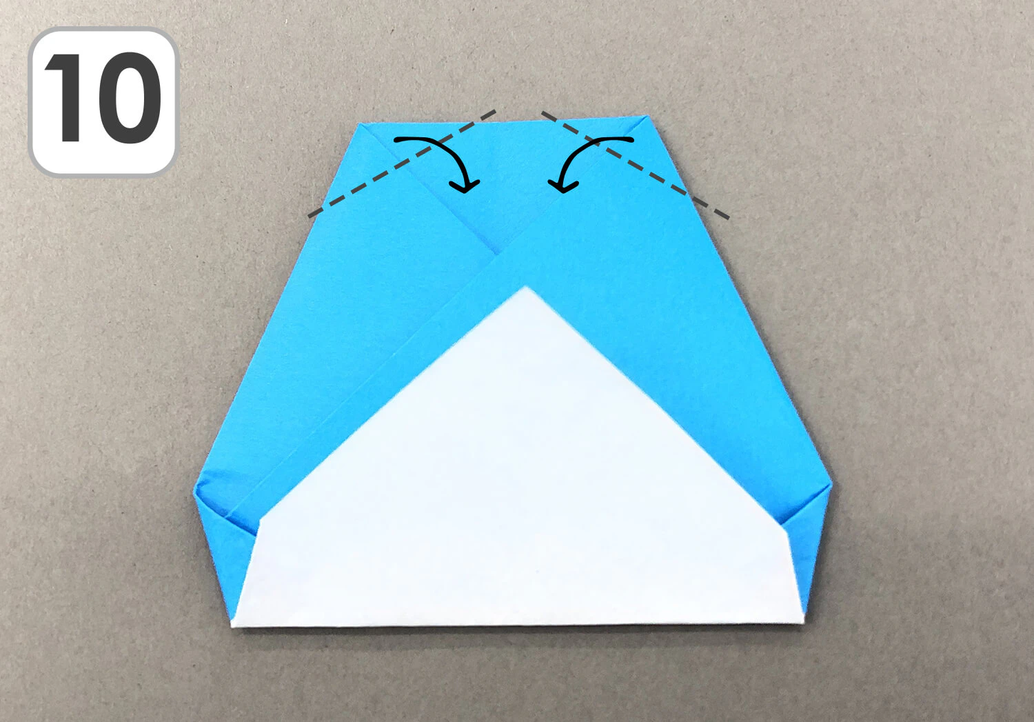 ペンギンおりがみ折り方10