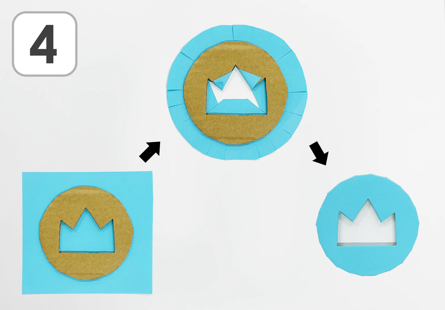 運動会のメダルの製作手順4