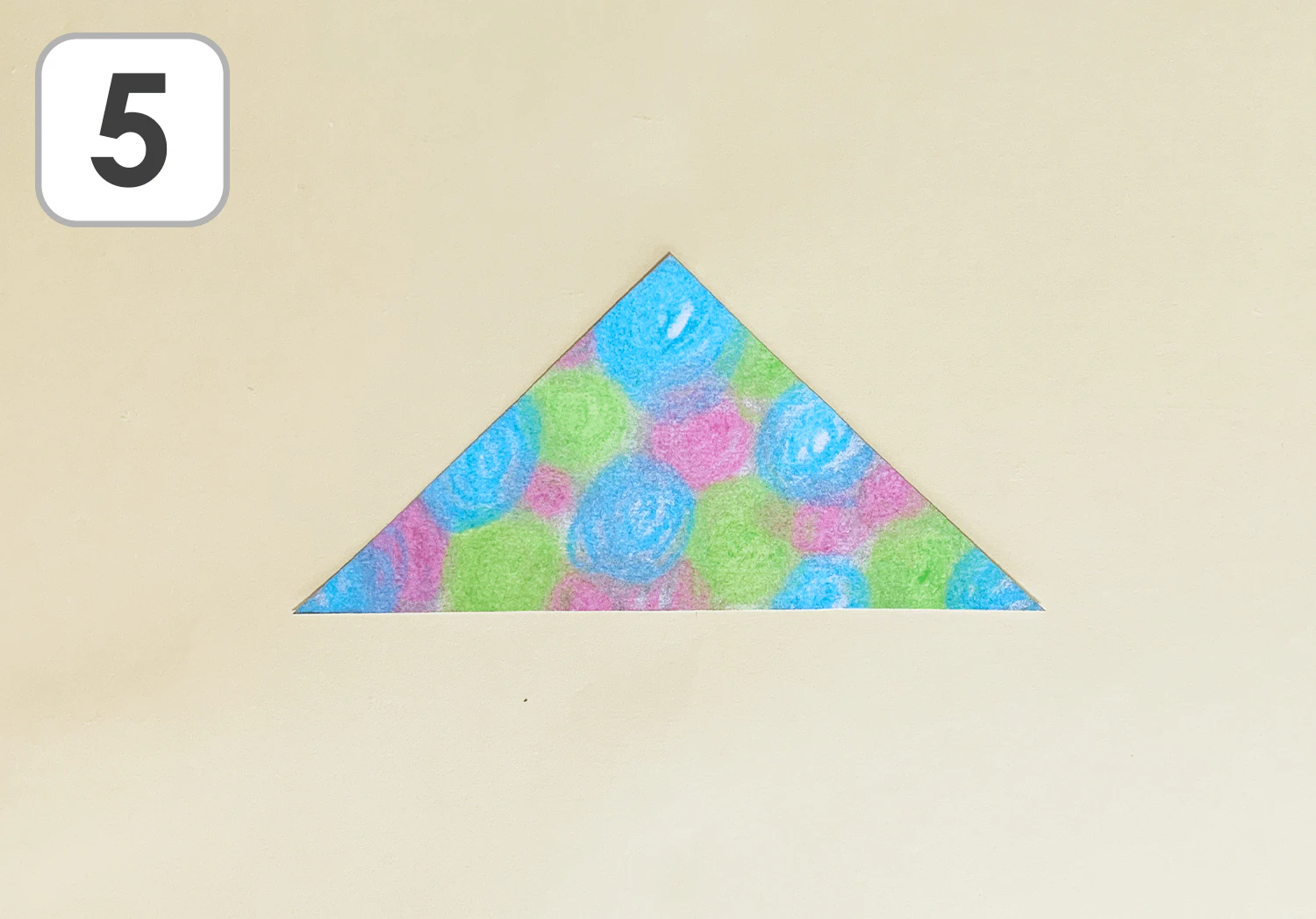 こすり絵の時計の製作手順5