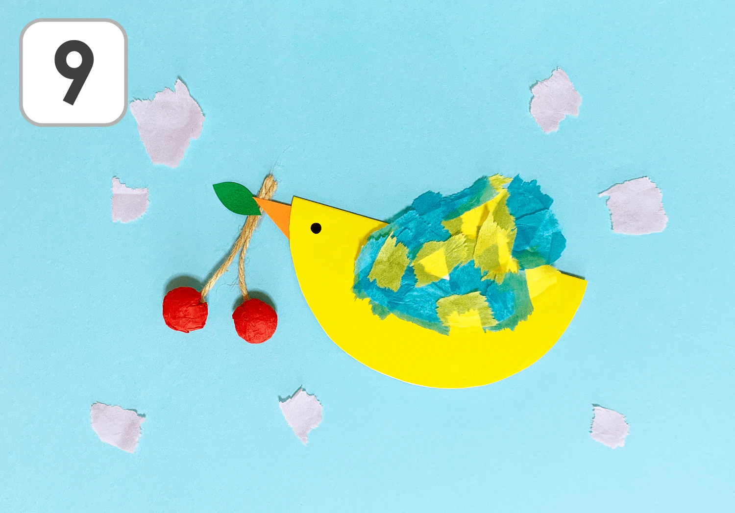 さくらんぼと小鳥の製作手順9