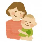 母子のイラスト