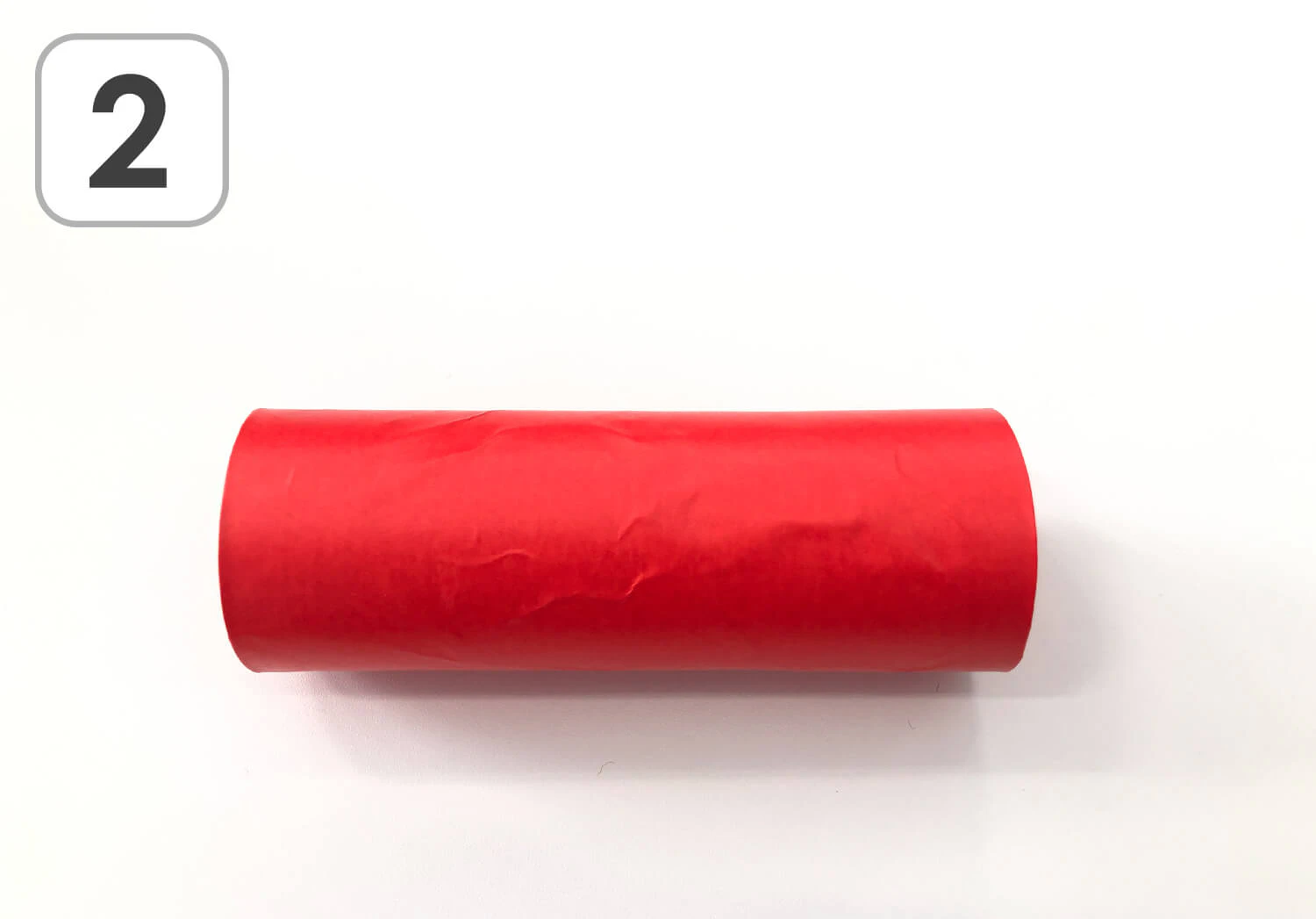 トイレットペーパーで作るかにの製作手順2