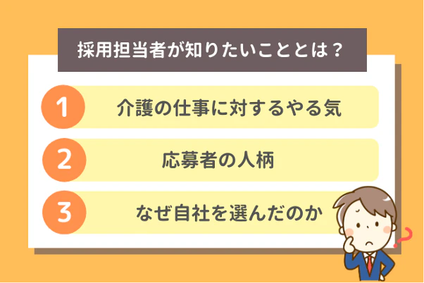 採用担当者が知りたいことは