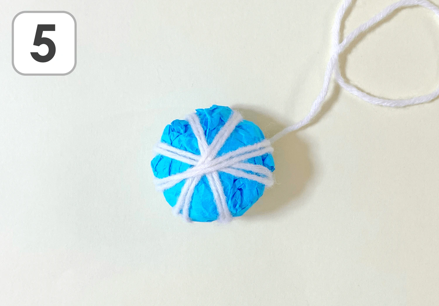 まんまる手毬の雛人形の製作手順５