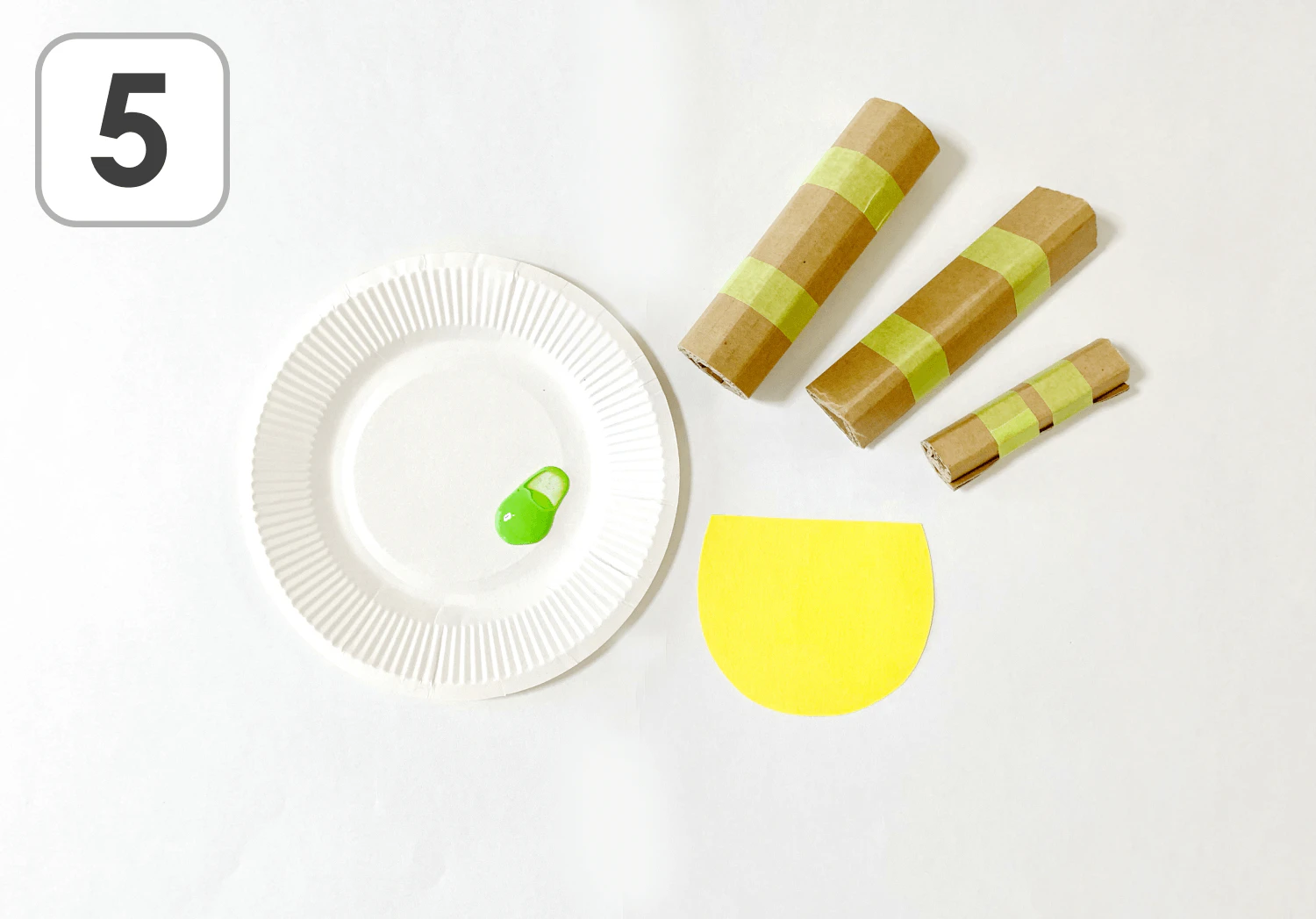 ダンボールスタンプのイースターバニーの製作手順５