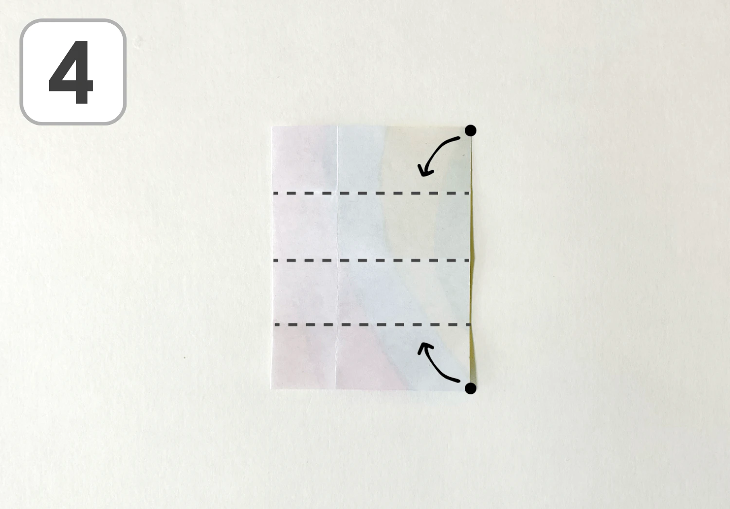 こいのぼりの箸置きの製作手順4