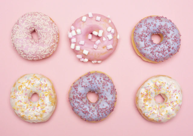 カラフルなドーナツ