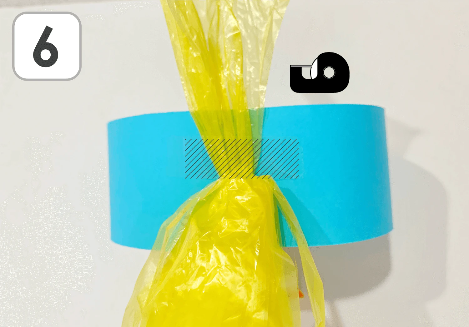 七夕の星飾りの製作手順6