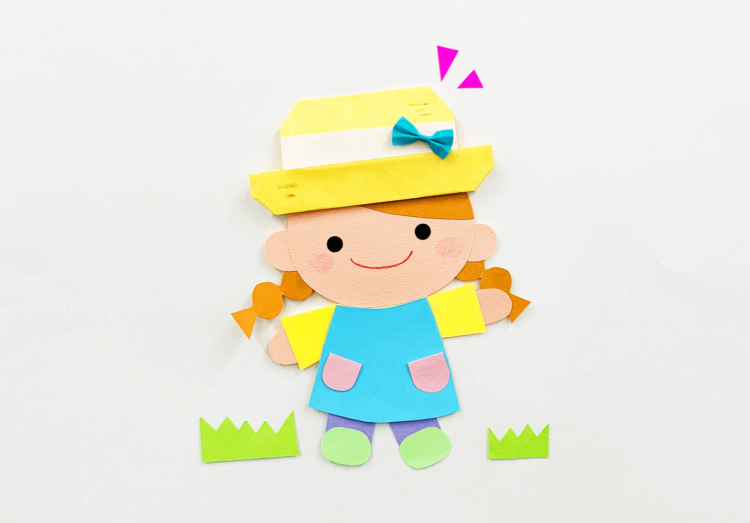 麦わら帽子のおりがみ