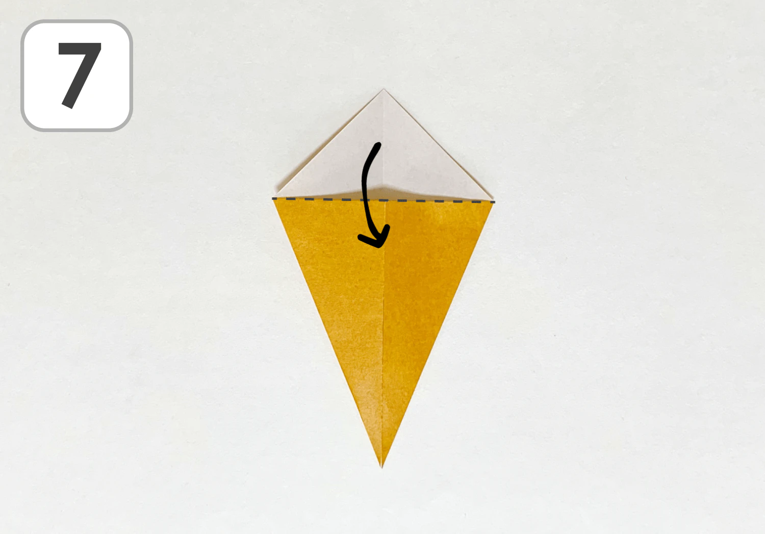 たぬきの折り方7