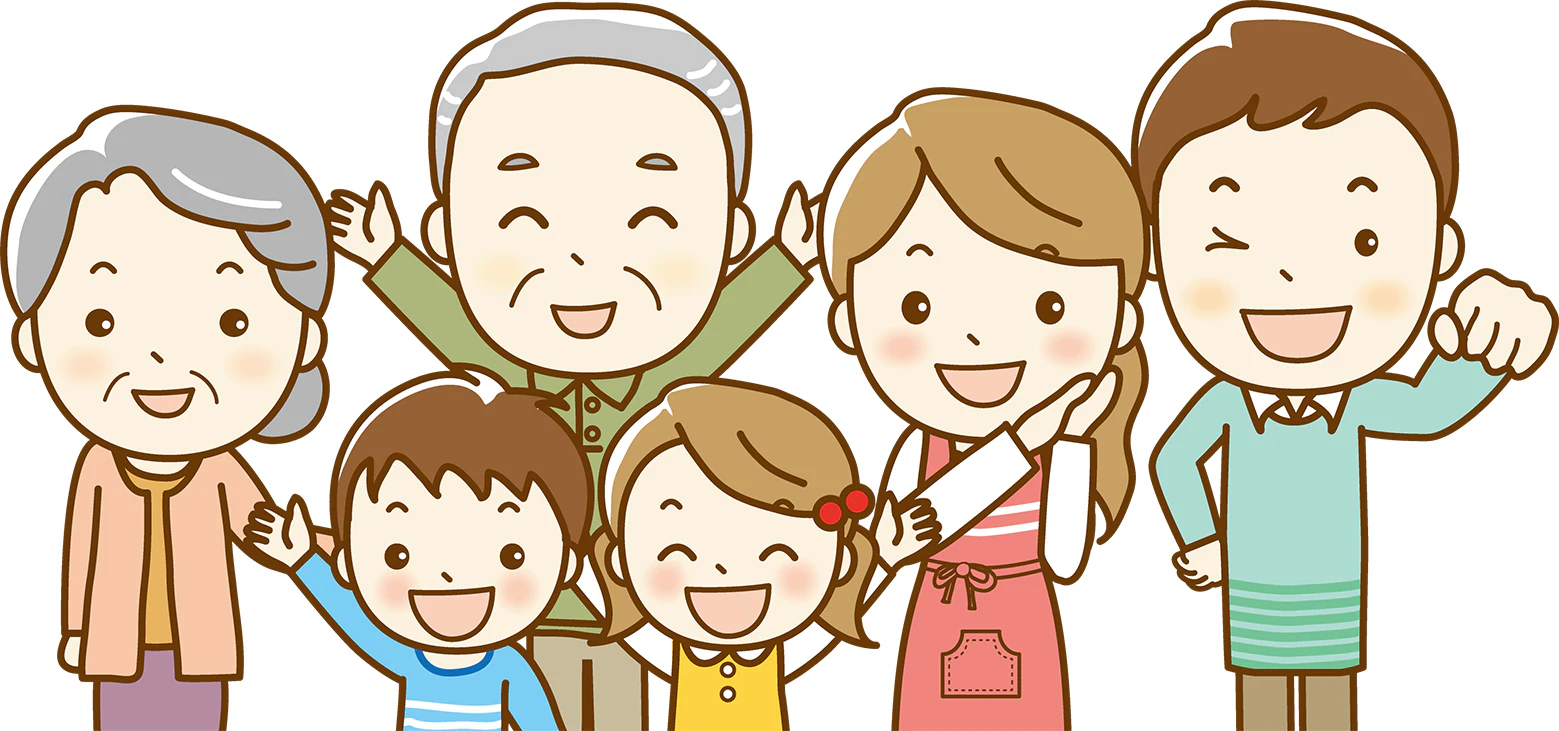 お年寄りと保育士と子ども