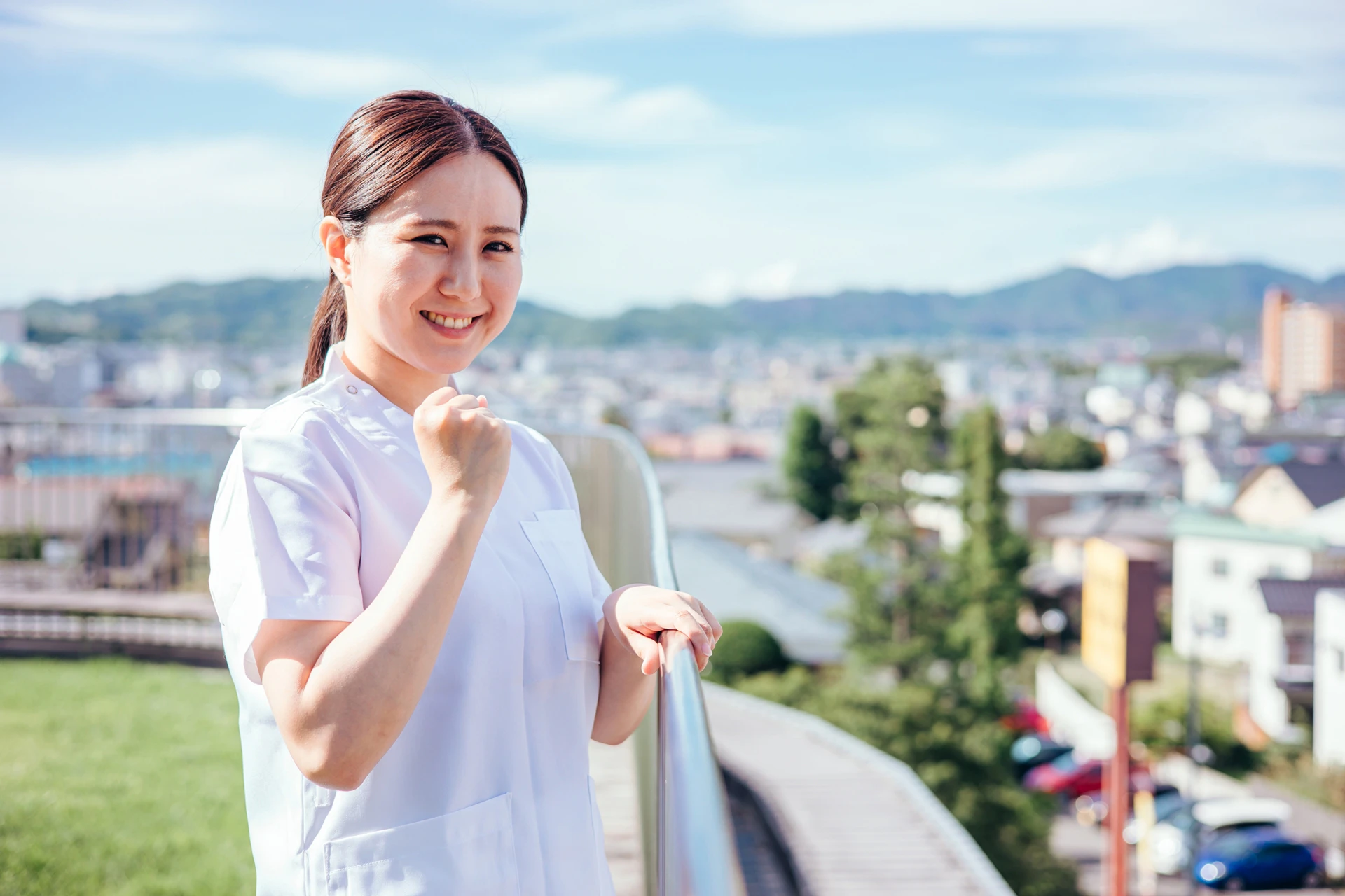 意気込む看護師さん