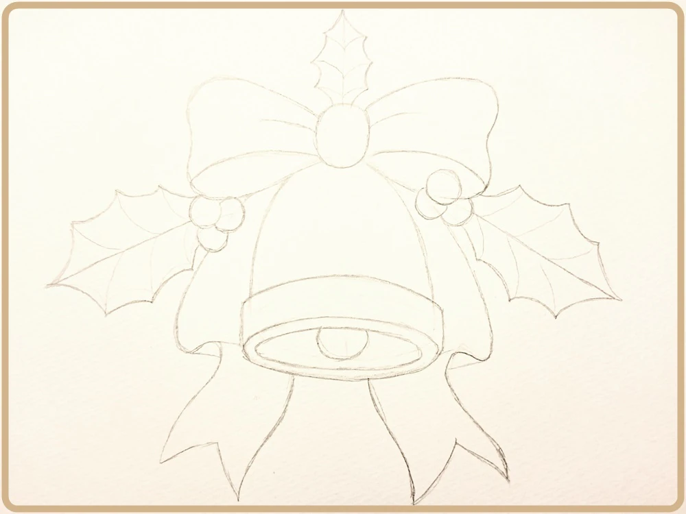 ヒイラギの下描き