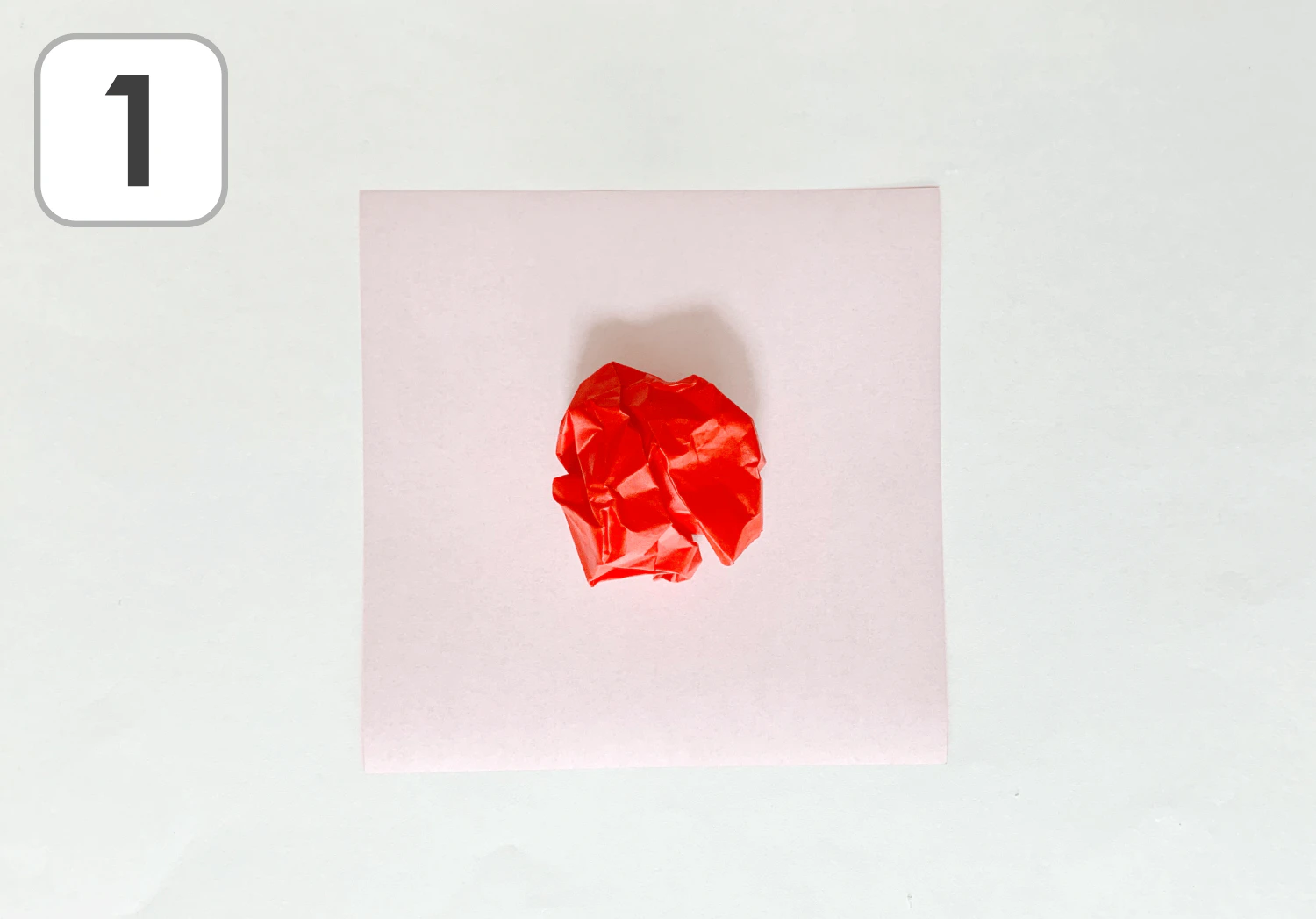 立体リンゴのリースの製作手順1