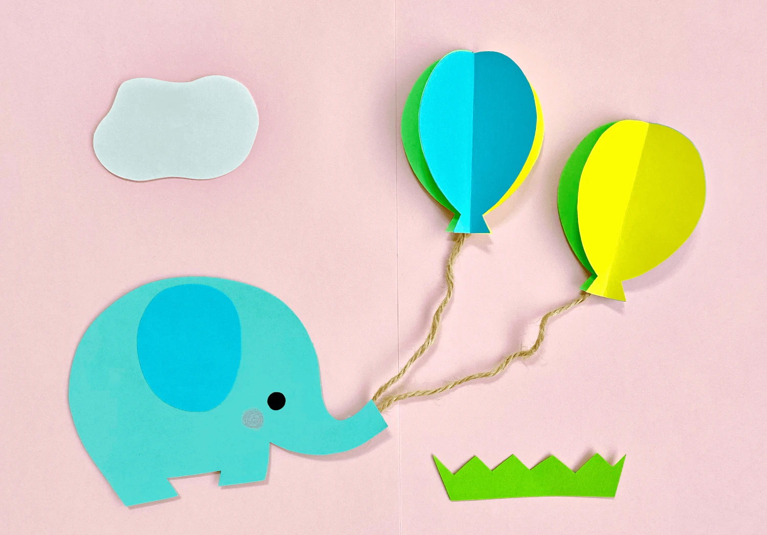 立体の風船の製作