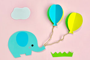 立体の風船の製作