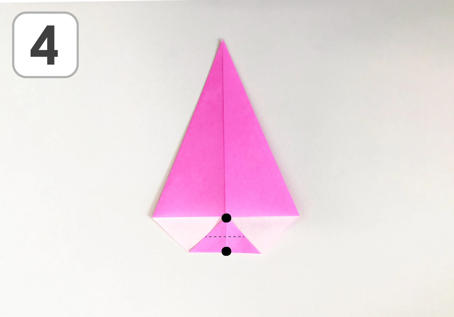 おりがみで作るほし手順4