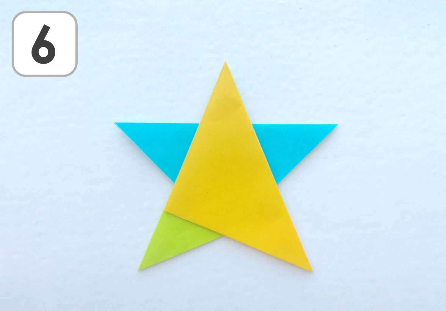 おりがみで作るほし完成図