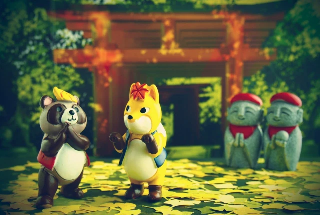 動物たちのジオラマ