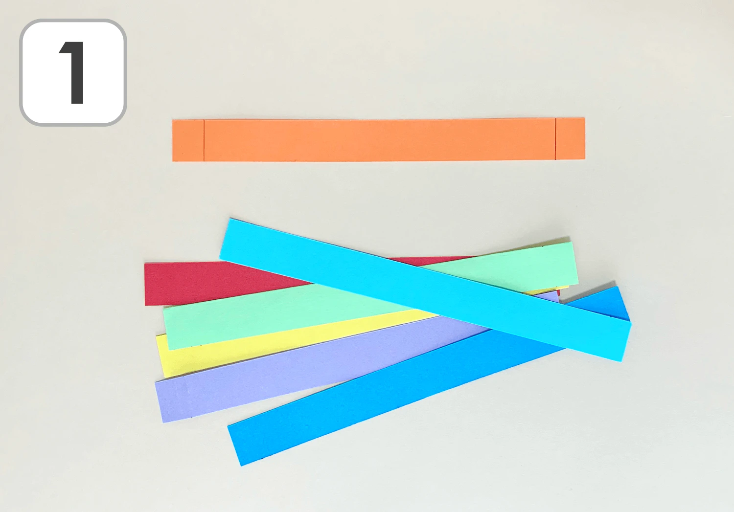 立体の虹の製作手順1