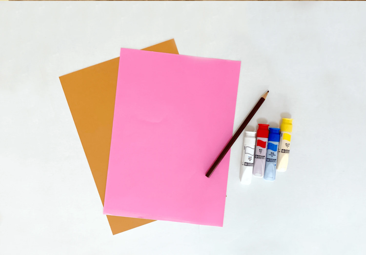 手形と指スタンプの木の準備物