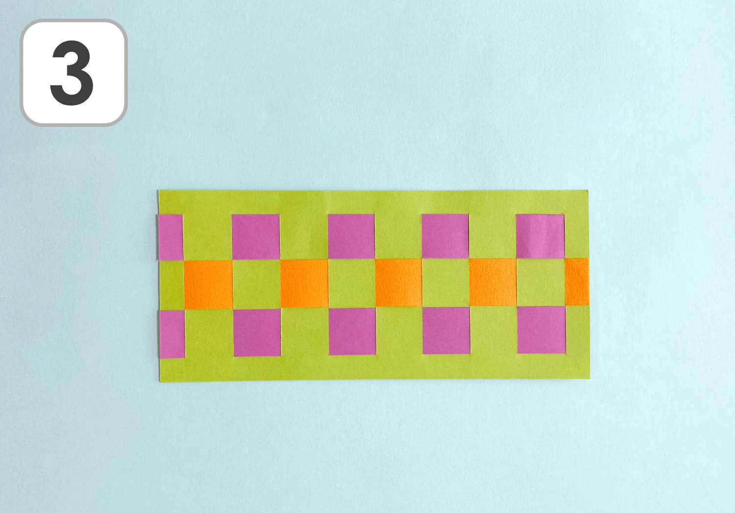 格子編みとお花紙の雛人形の製作手順3