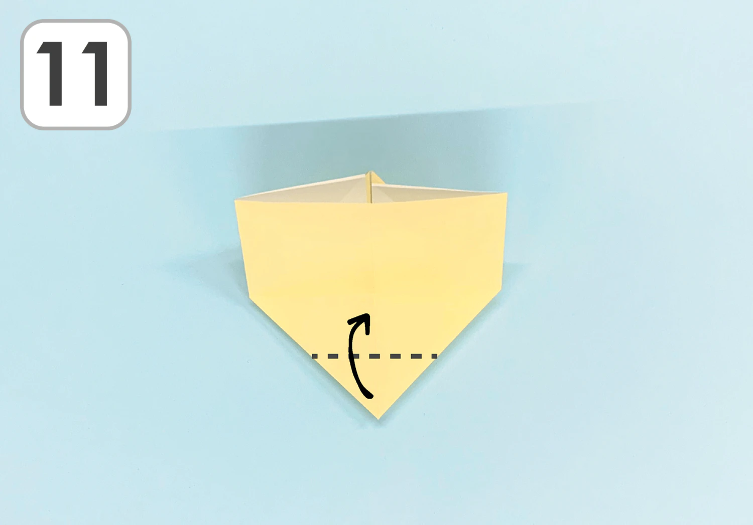 ねこの折り方11