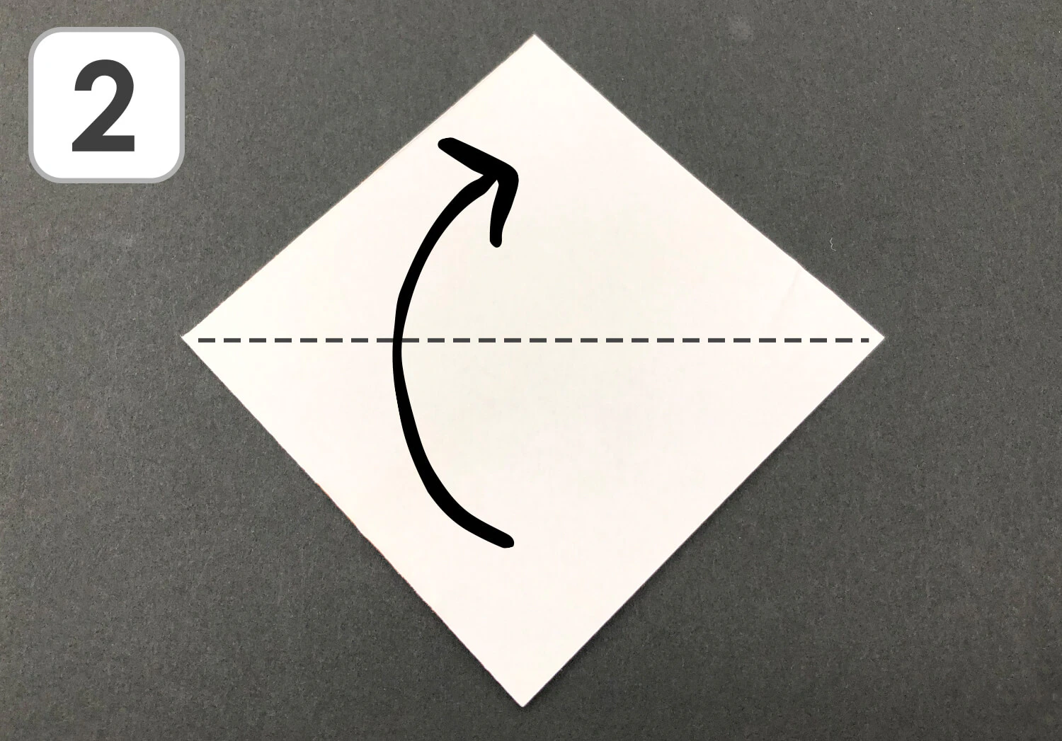 おりがみ　みのむし折り方2