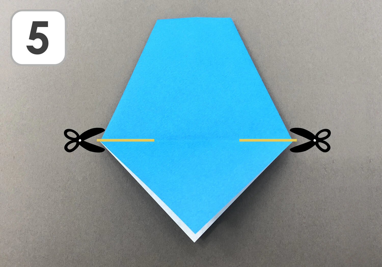 ペンギンおりがみ折り方5