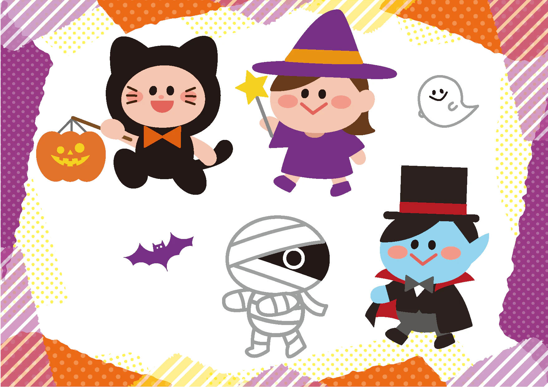 仮装する子ども達