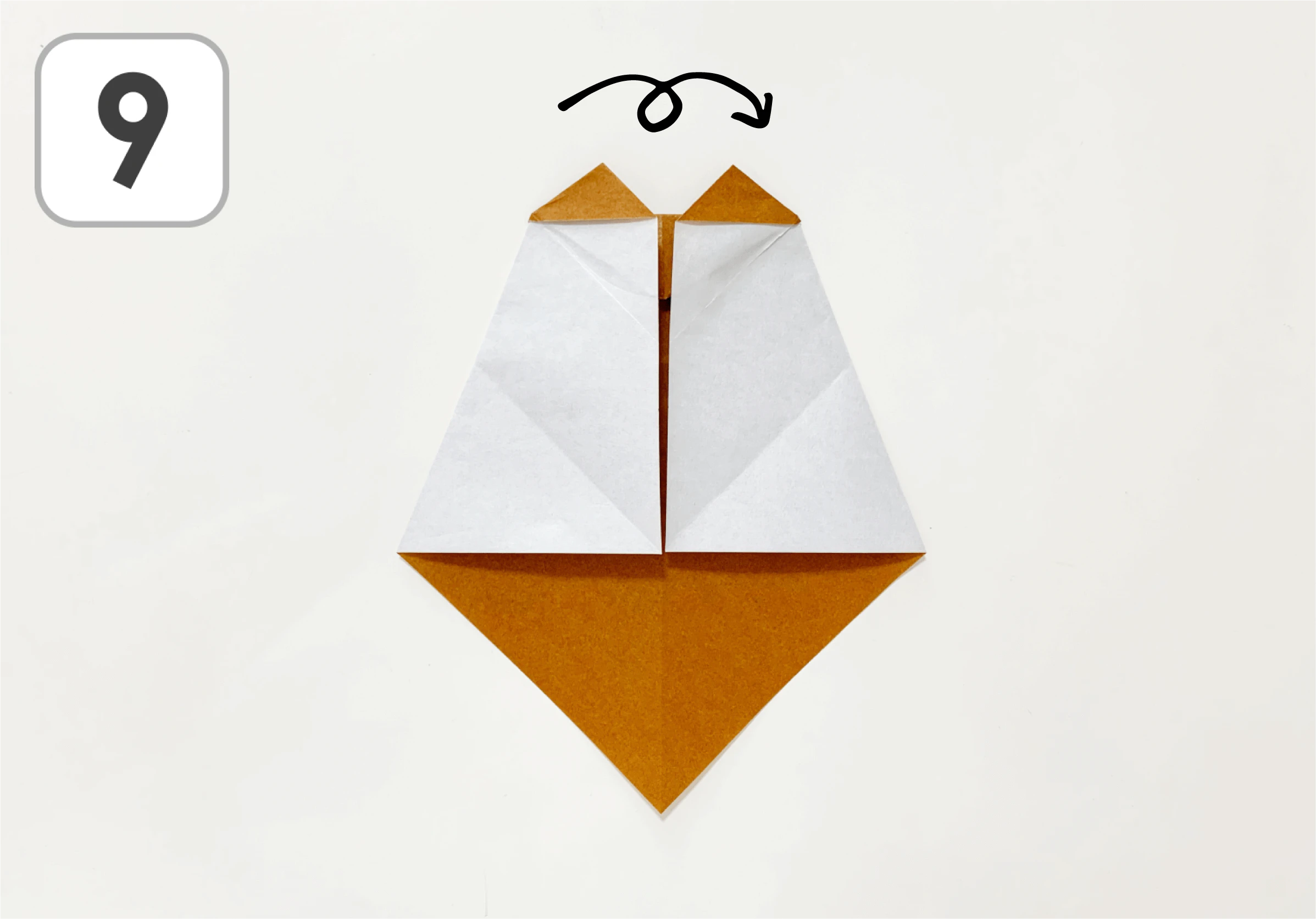 おりがみりすの折り方9