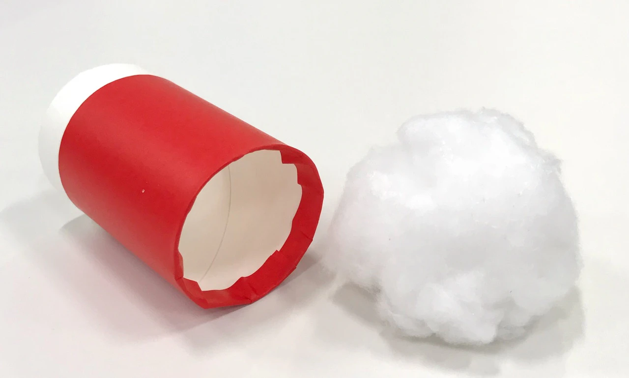 サンタクロースのハンドベル製作手順3