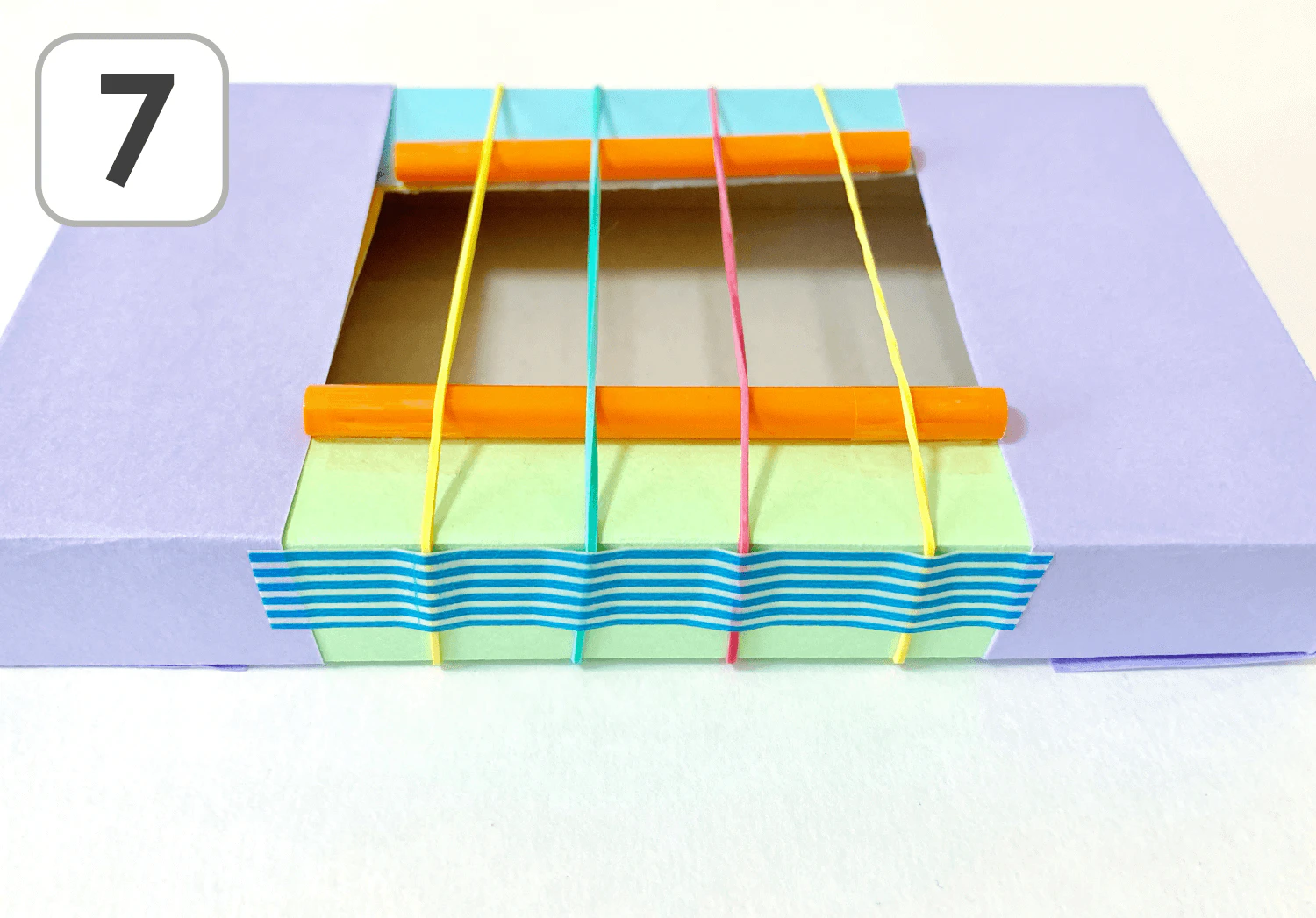 うさぎの空箱ギターの製作手順7