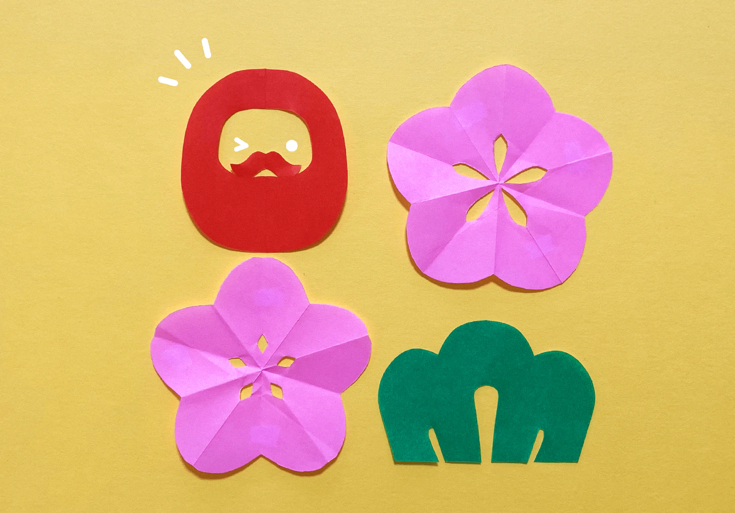 お正月の切り紙